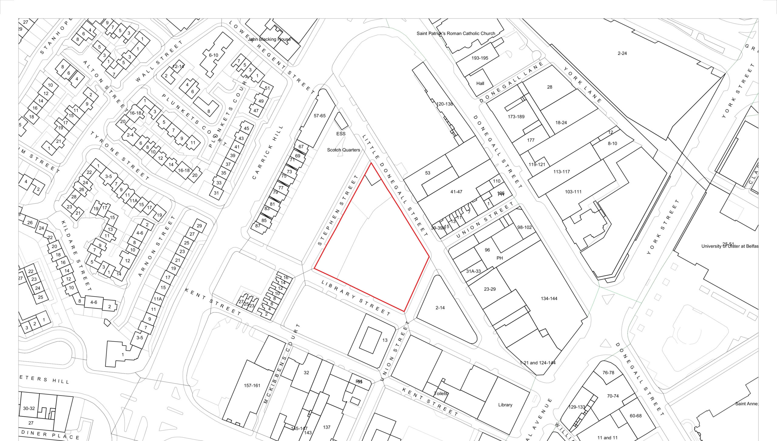 Existing location plan